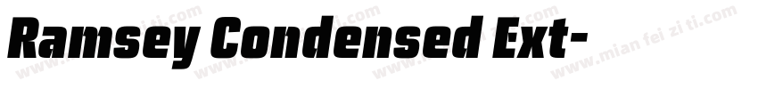 Ramsey Condensed Ext字体转换